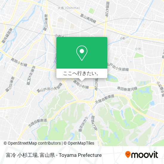 富冷 小杉工場地図