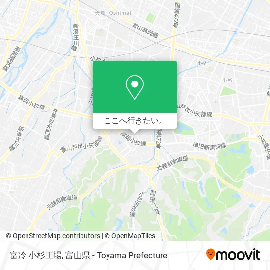 富冷 小杉工場地図