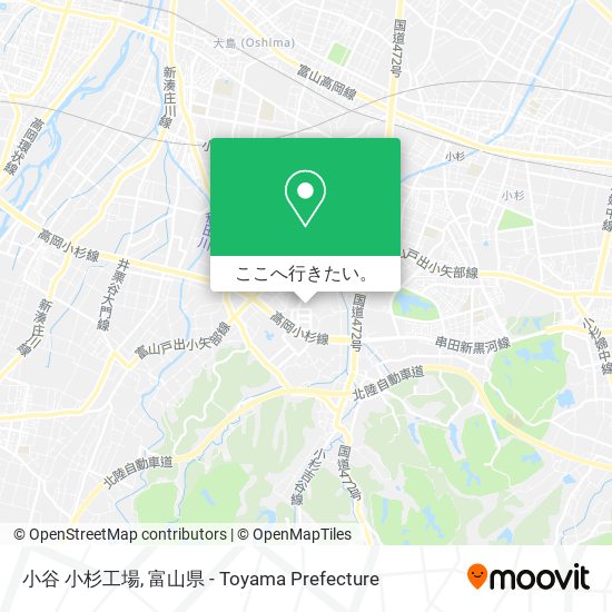小谷 小杉工場地図