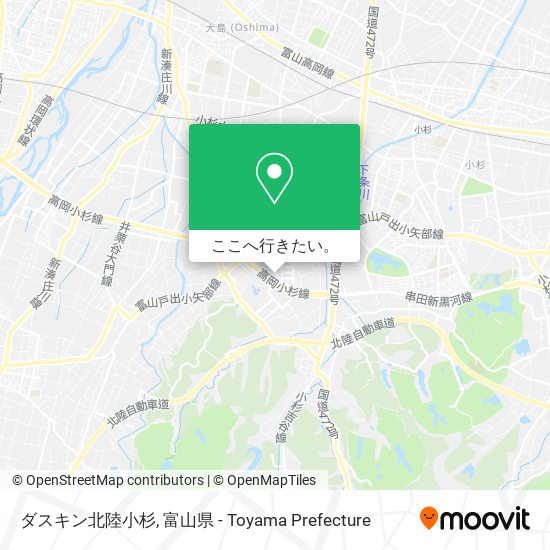 ダスキン北陸小杉地図