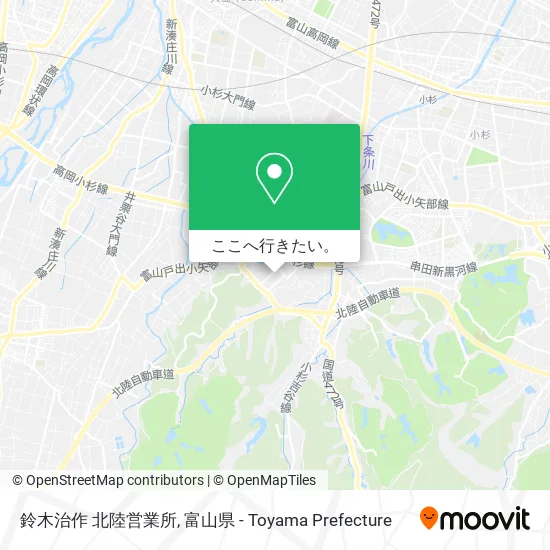 鈴木治作 北陸営業所地図