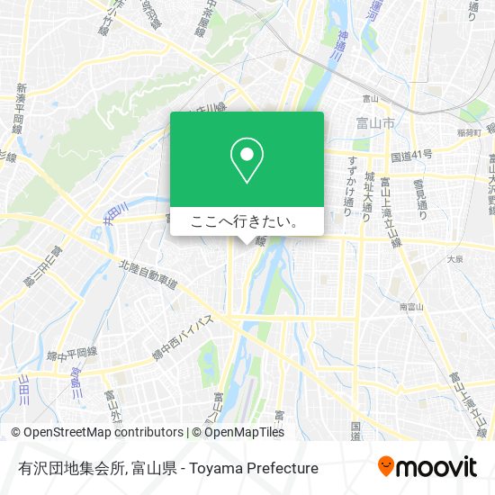 有沢団地集会所地図