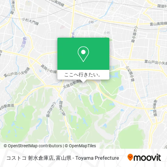 コストコ 射水倉庫店地図