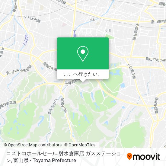 コストコホールセール 射水倉庫店 ガスステーション地図