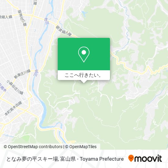 となみ夢の平スキー場地図