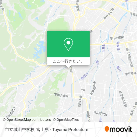 市立城山中学校地図