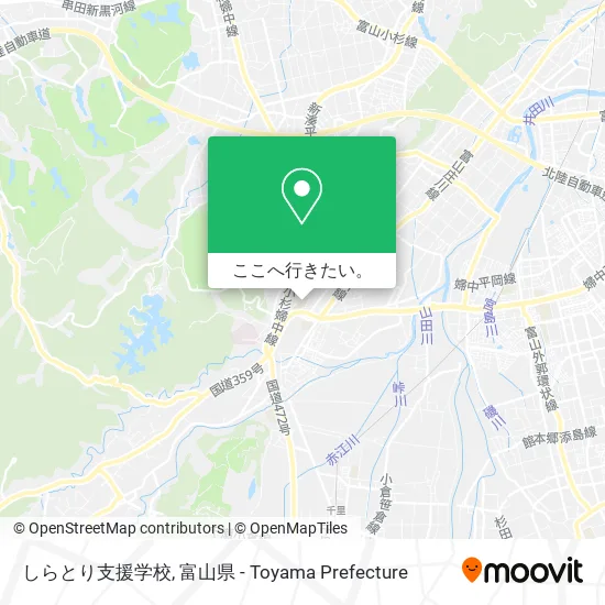 しらとり支援学校地図