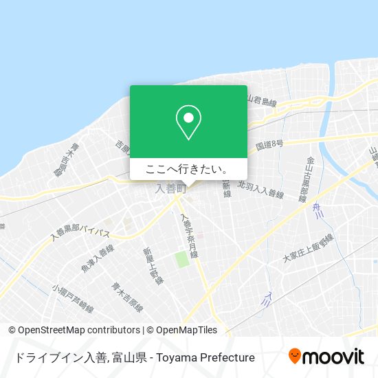 ドライブイン入善地図