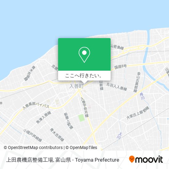 上田農機店整備工場地図
