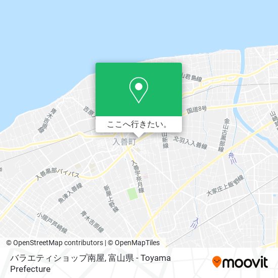 バラエティショップ南屋地図