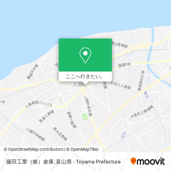 藤田工業（株）倉庫地図