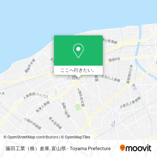 藤田工業（株）倉庫地図