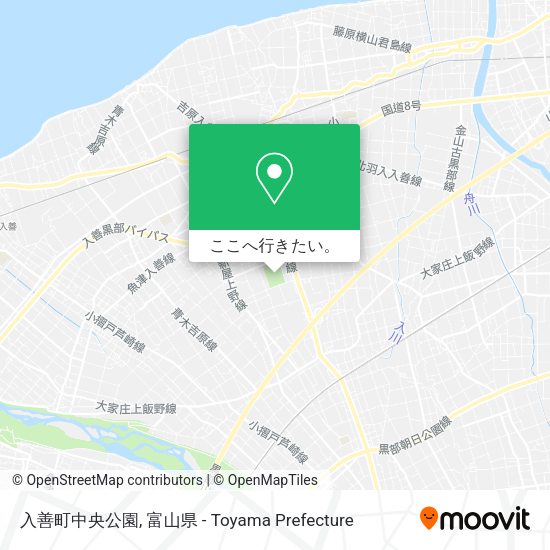 入善町中央公園地図