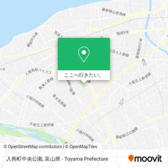 入善町中央公園地図