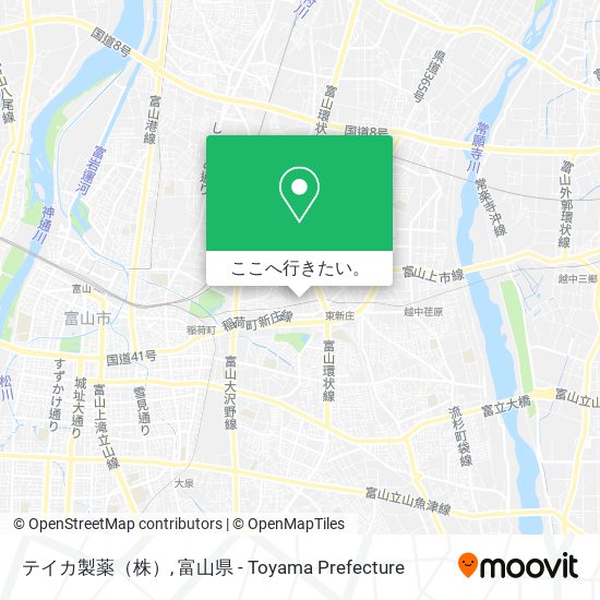 テイカ製薬（株）地図