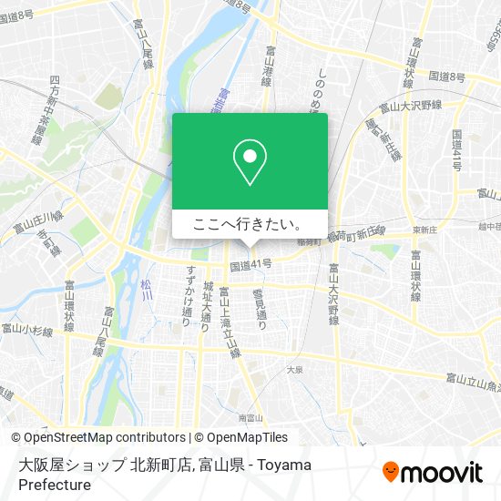 大阪屋ショップ 北新町店地図