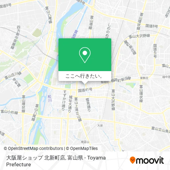 大阪屋ショップ 北新町店地図