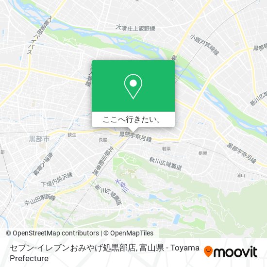 セブン-イレブンおみやげ処黒部店地図