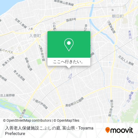 入善老人保健施設こぶしの庭地図