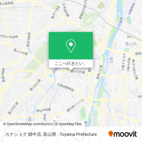 カナショク 婦中店地図
