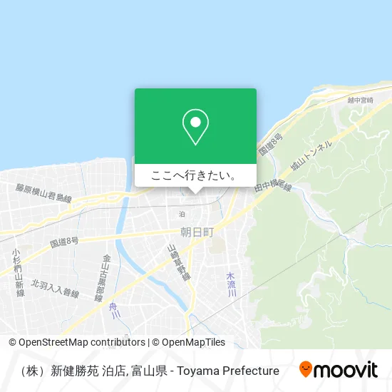 （株）新健勝苑 泊店地図