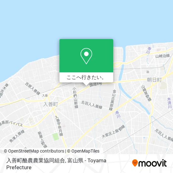 入善町酪農農業協同組合地図