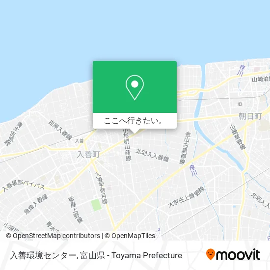 入善環境センター地図