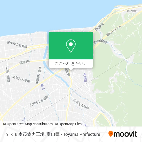 Ｙｋｋ南茂協力工場地図