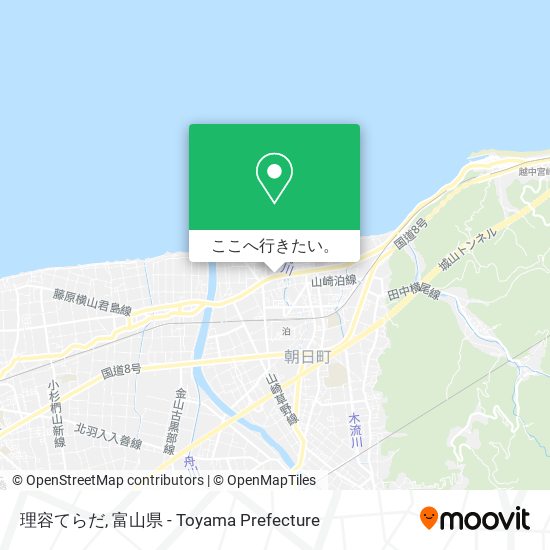 理容てらだ地図