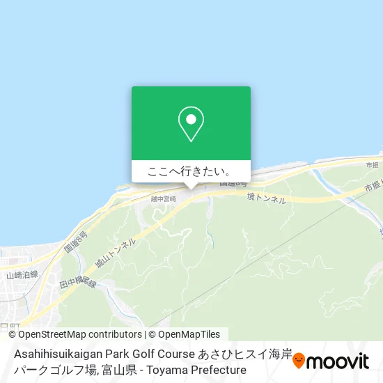 Asahihisuikaigan Park Golf Course あさひヒスイ海岸 パークゴルフ場地図