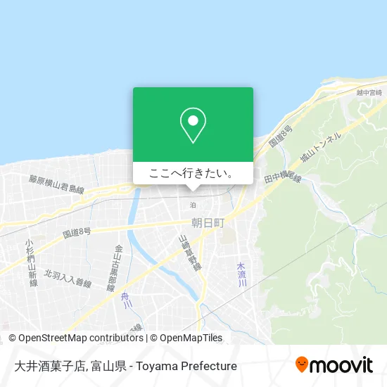 大井酒菓子店地図