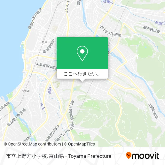 市立上野方小学校地図