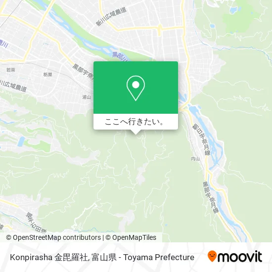Konpirasha 金毘羅社地図