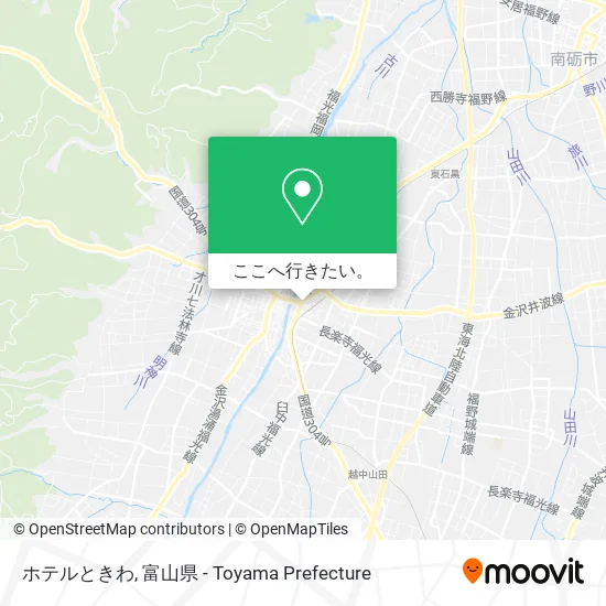 ホテルときわ地図
