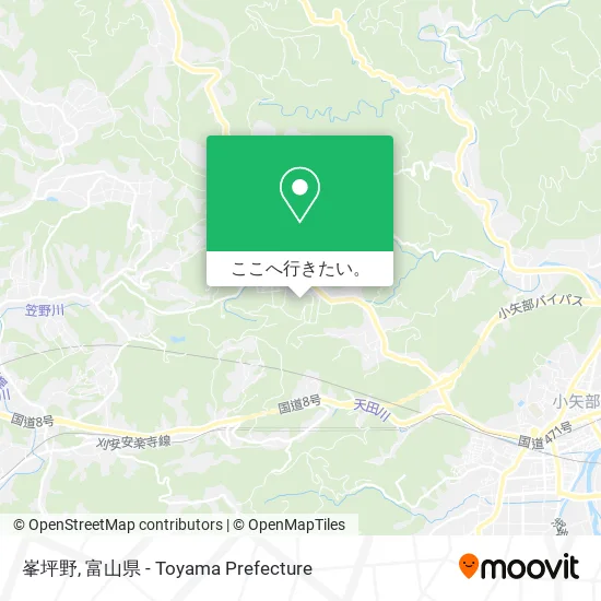 峯坪野地図