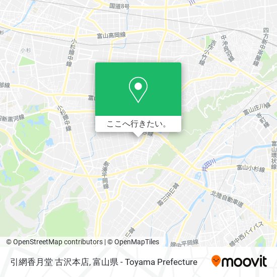 引網香月堂 古沢本店地図