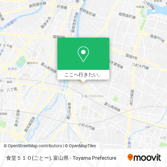 食堂５１０(ごとー)地図