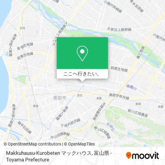 Makkuhausu-Kurobeten マックハウス地図