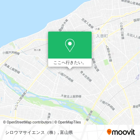 シロウマサイエンス（株）地図