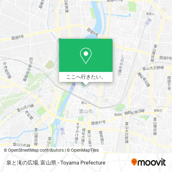 泉と滝の広場地図