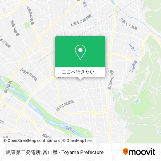 黒東第二発電所地図