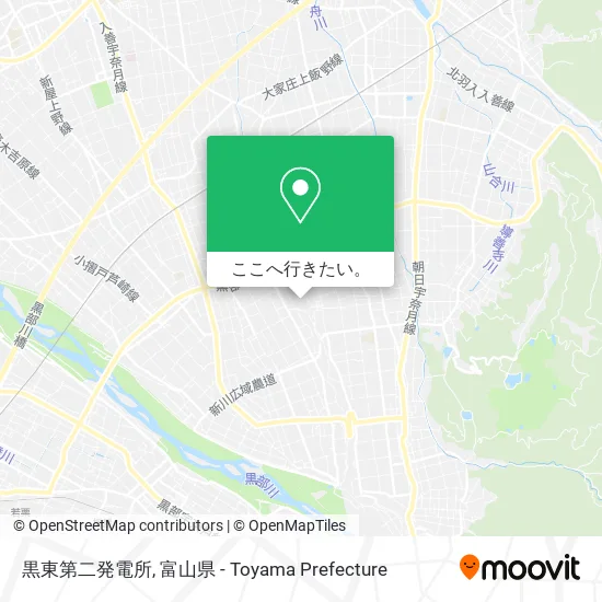 黒東第二発電所地図