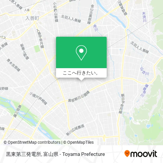 黒東第三発電所地図