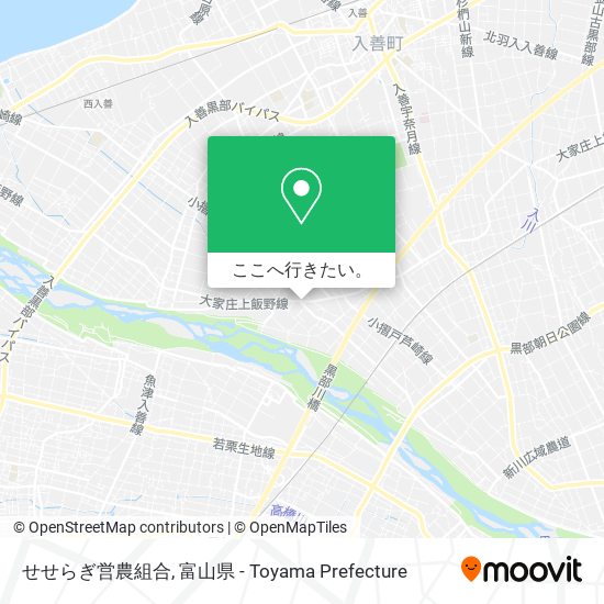 せせらぎ営農組合地図