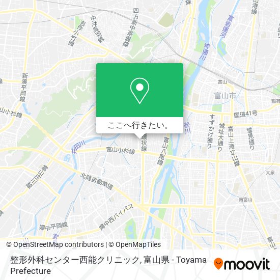 整形外科センター西能クリニック地図