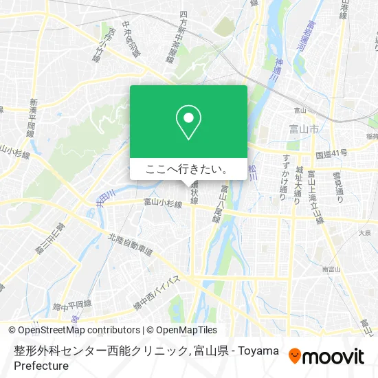 整形外科センター西能クリニック地図