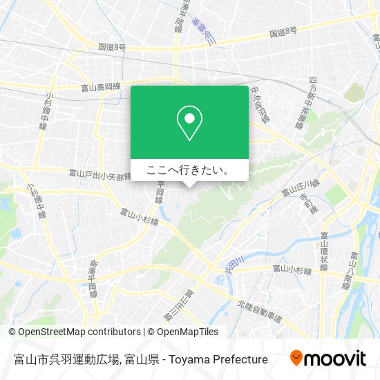 富山市呉羽運動広場地図