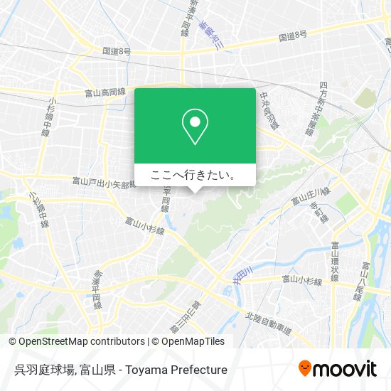 呉羽庭球場地図