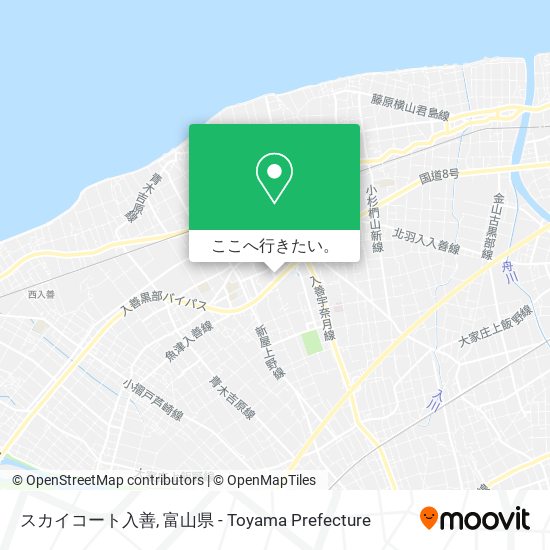 スカイコート入善地図