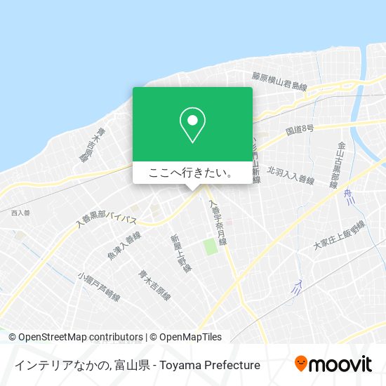 インテリアなかの地図